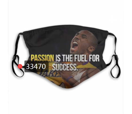2021 NBA Los Angeles Lakers #24 kobe bryant 33470 Dust mask with filter